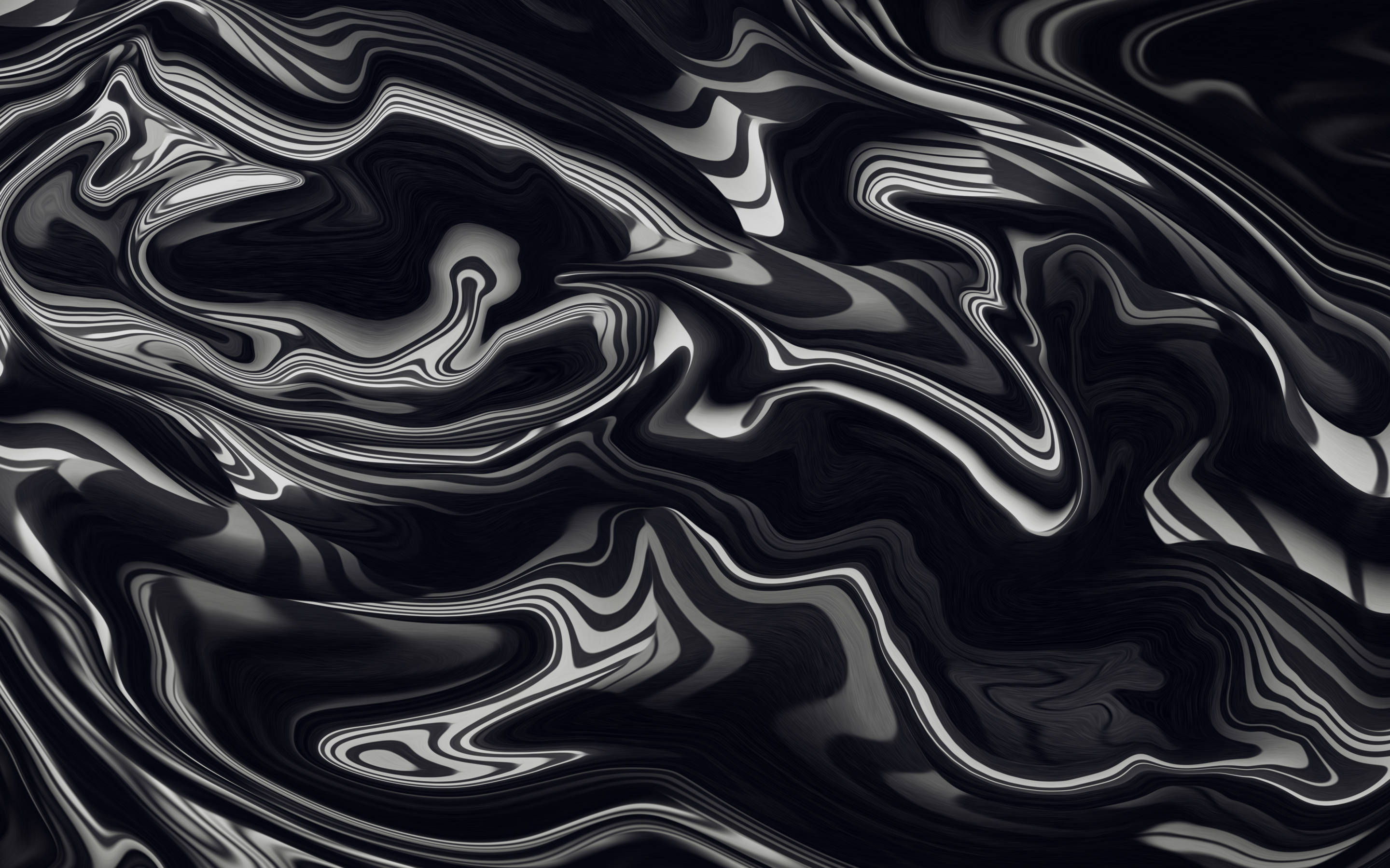 Abstrakt flydende sort Mac Wallpapers