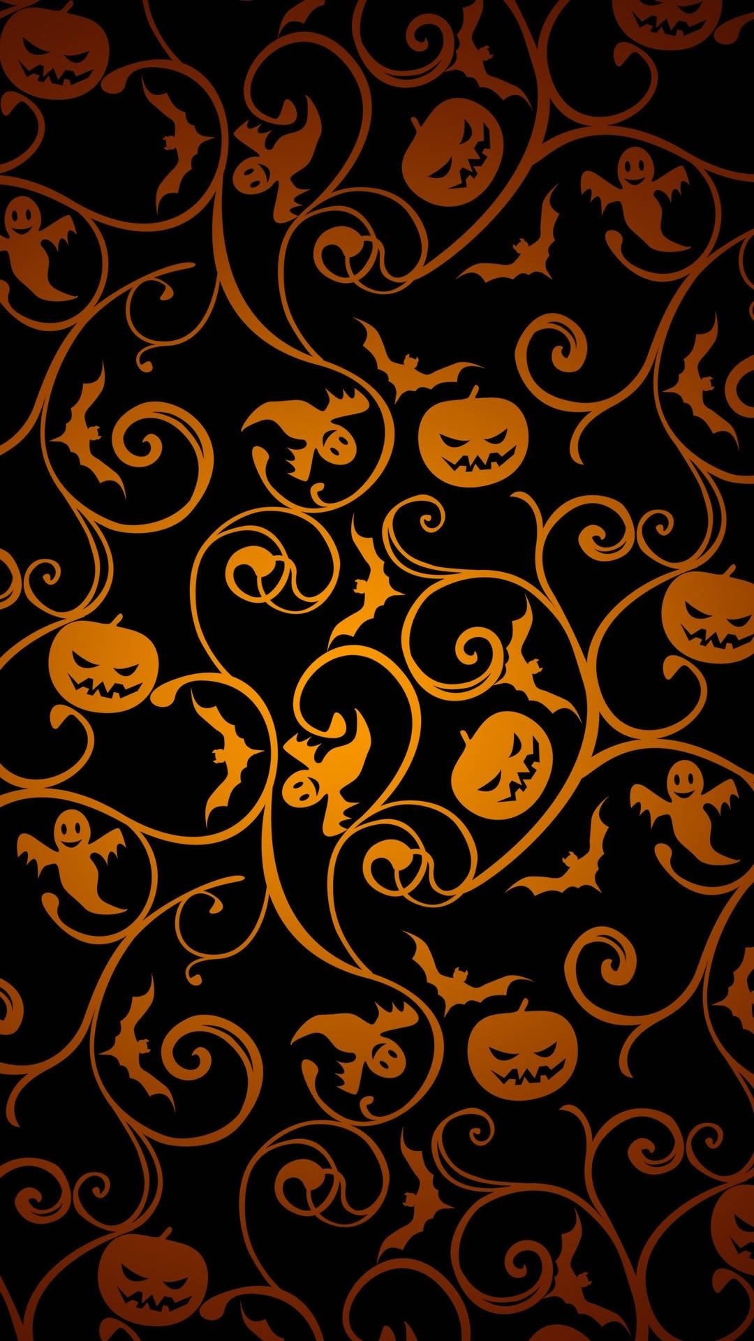 Abstrakt Halloween-mønster til iPhone Wallpapers