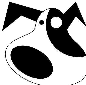 Abstrakt hundesilhuet grafik Wallpapers