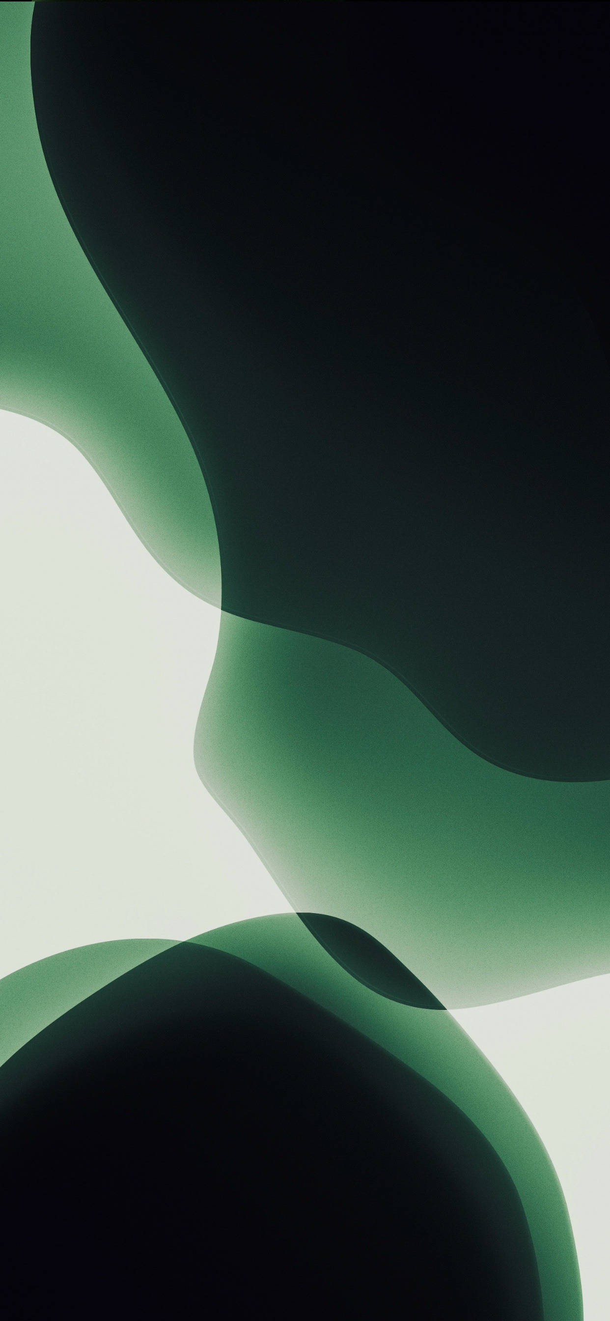 Abstrakt kunst med kurver grøn iPhone Wallpapers