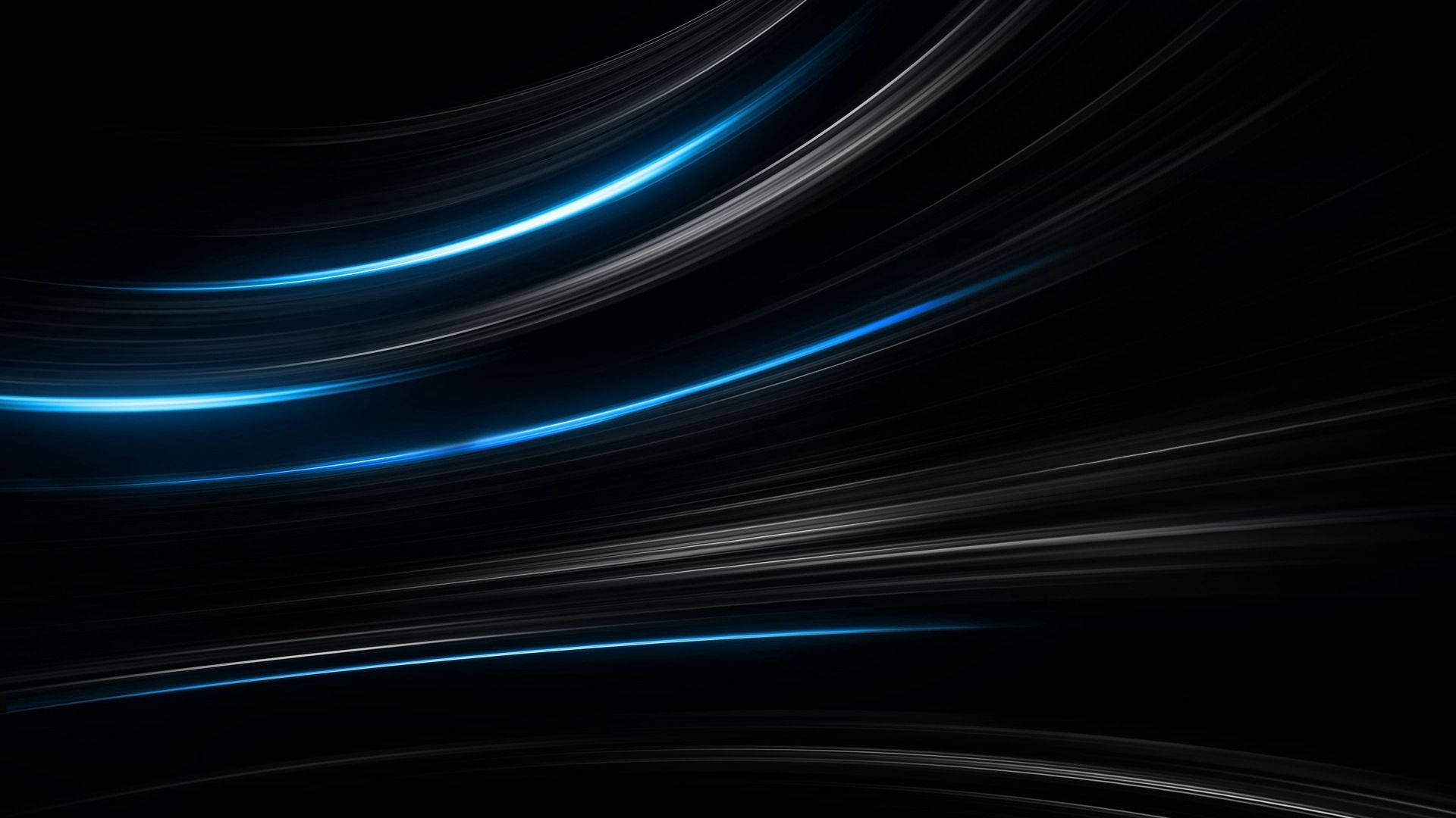 Abstrakt kunstværk med sort og blå blanding Wallpapers