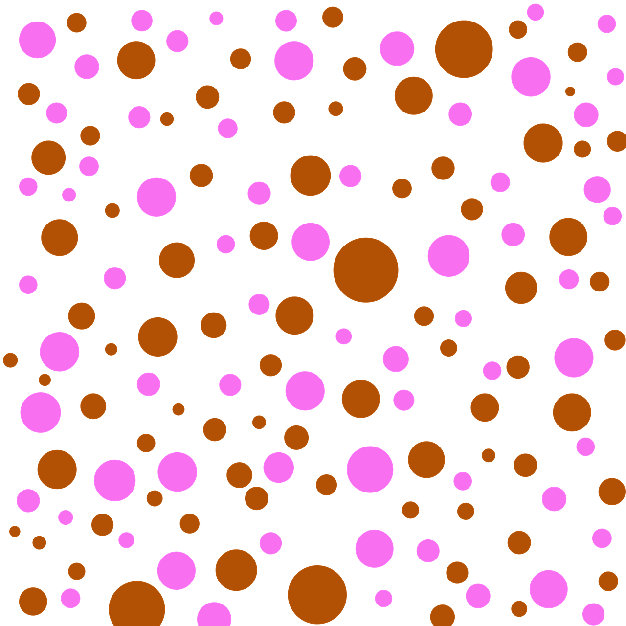 Abstrakt mønster med lyserøde og brune prikker Wallpapers