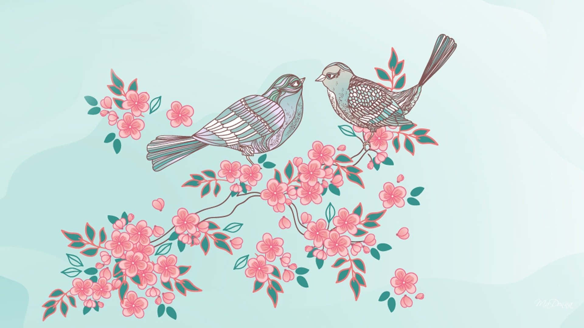 Abstrakt pastelkunst med indviklede mønstre og hvirvler Wallpapers