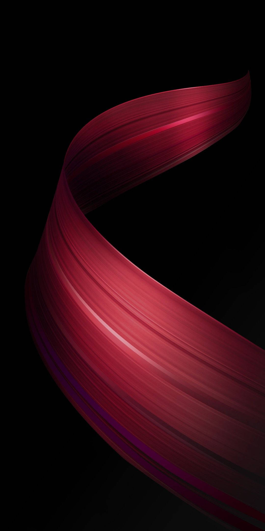 Abstrakt rødt bånd Oppo A5s Wallpapers