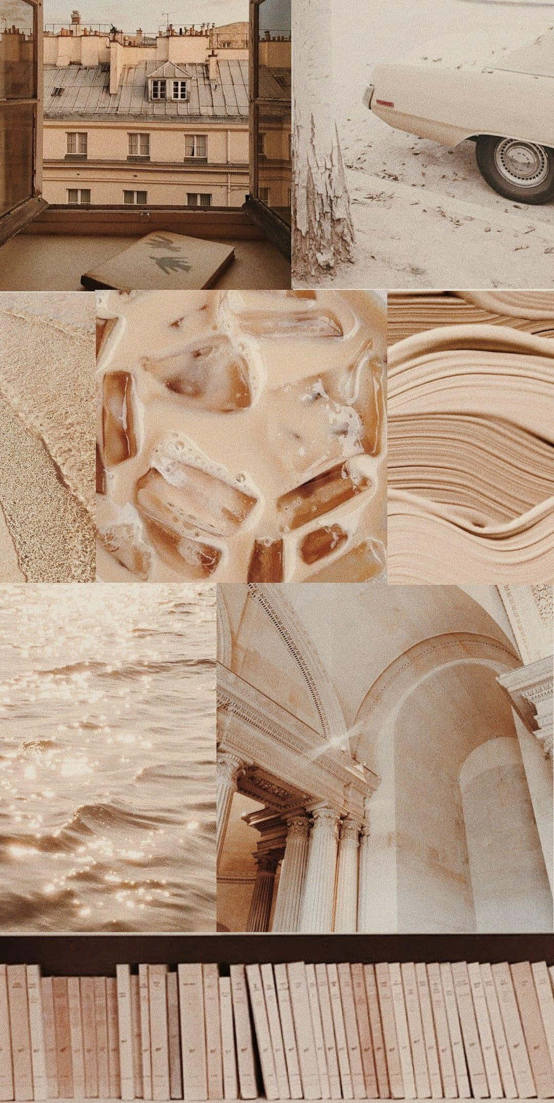 Abstrakt æstetisk beige baggrund Wallpapers