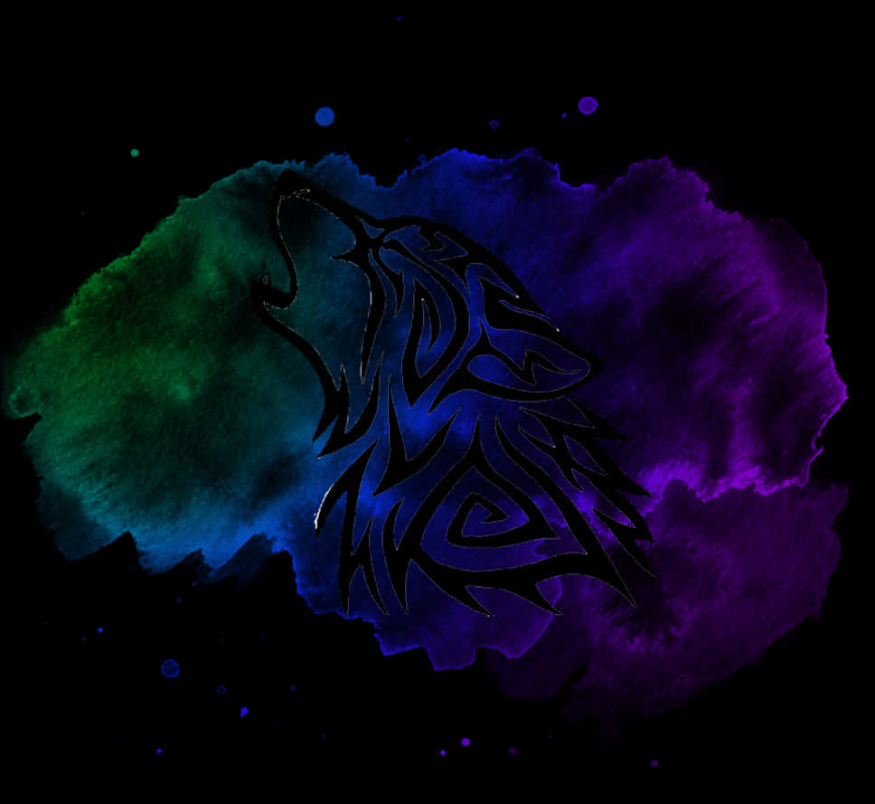 Abstrakt Ulvesilhuet Nebula Wallpapers