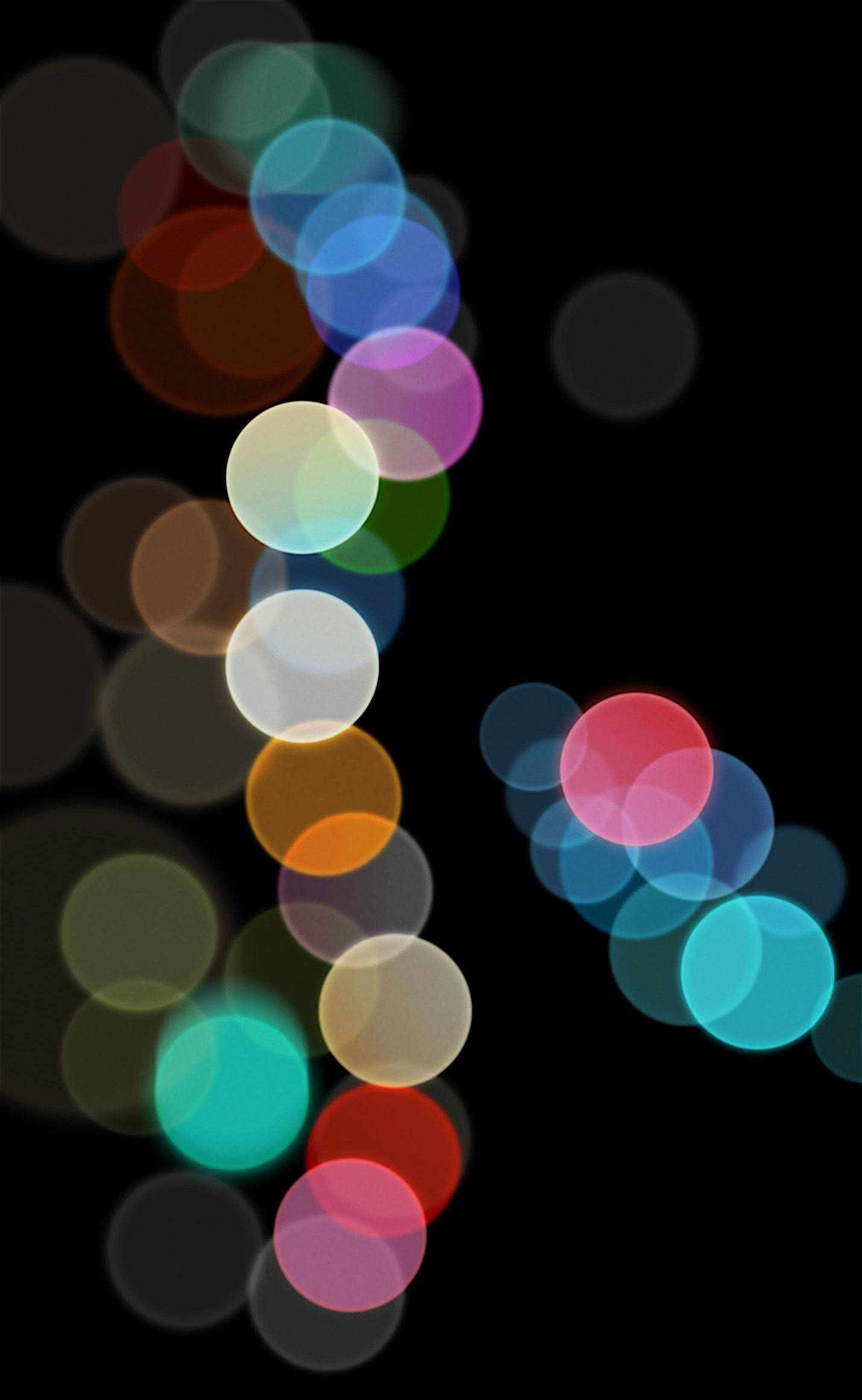 Abstrakte Bokeh-lys Original iPhone 7 Wallpapers