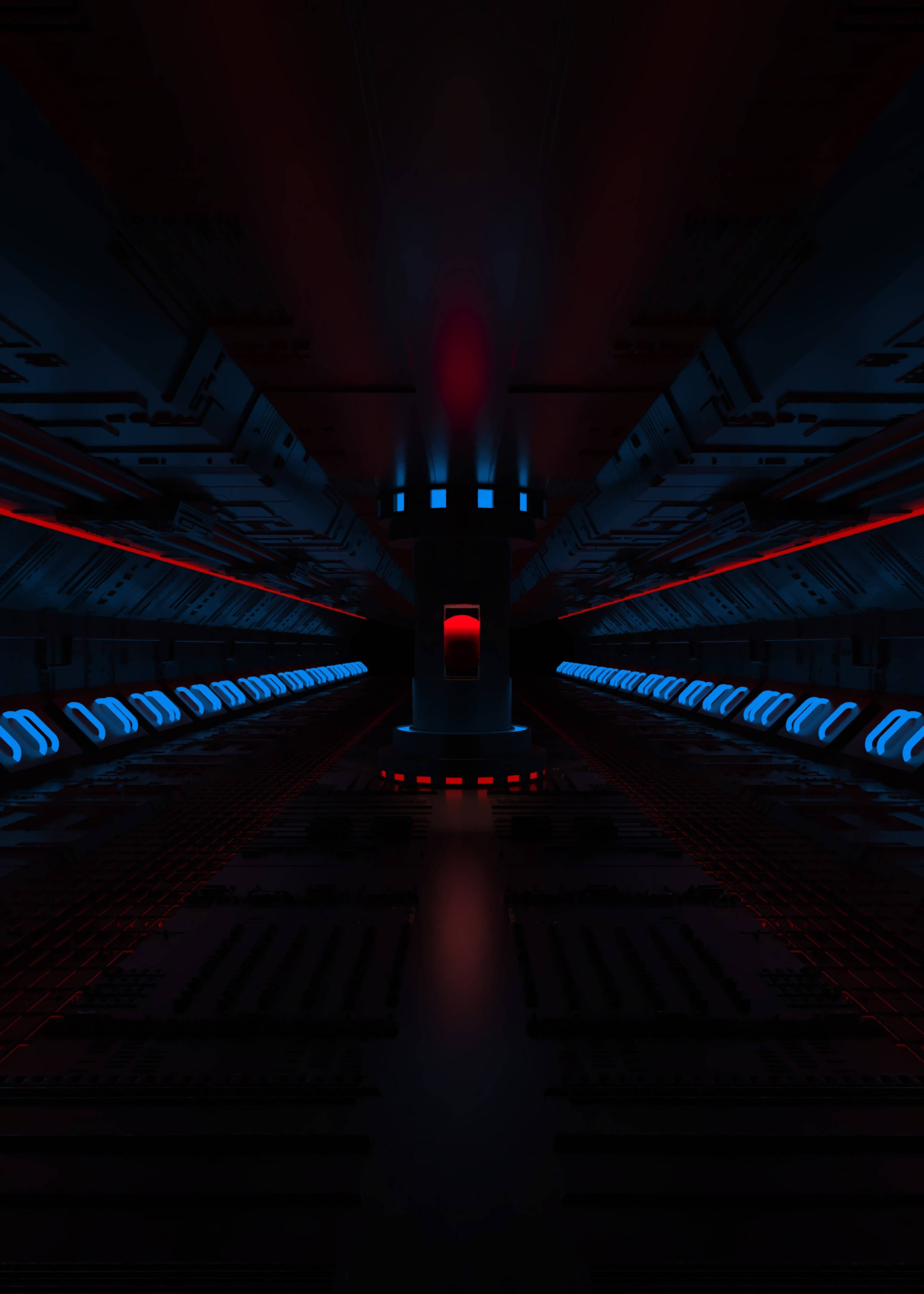 Abstrakt futuristisk lyseblåt lys - et unikt fascinerende design Wallpapers
