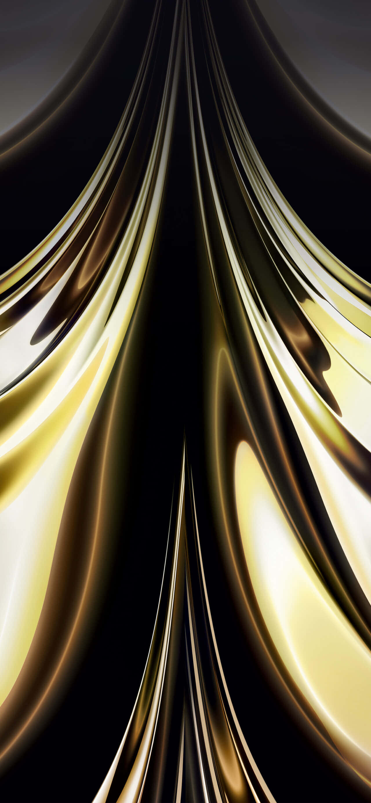 Abstrakte gyldne hvirvler MacBook Air M2 Baggrund Wallpapers