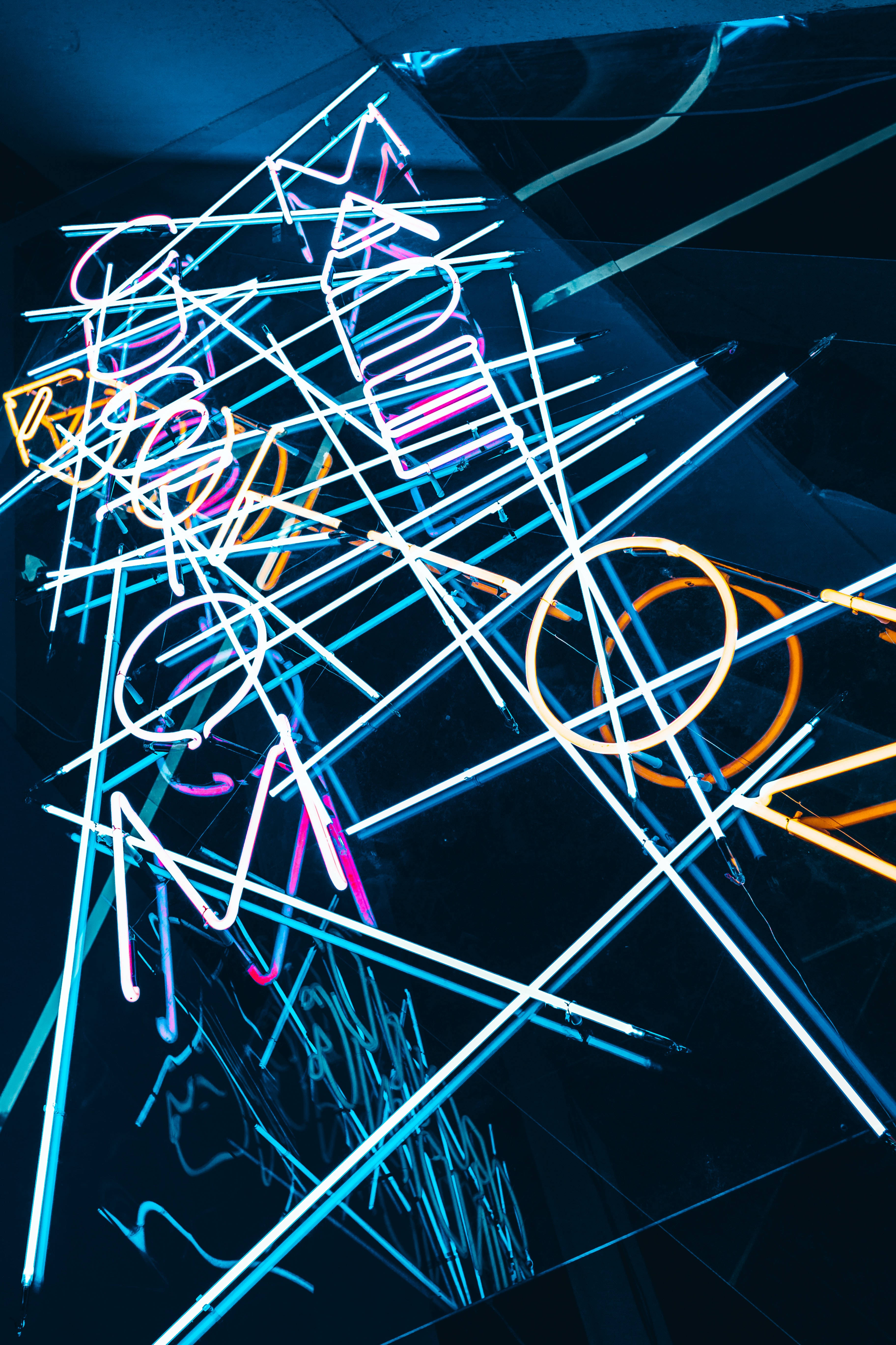 Abstrakte Neonstriber Wallpapers