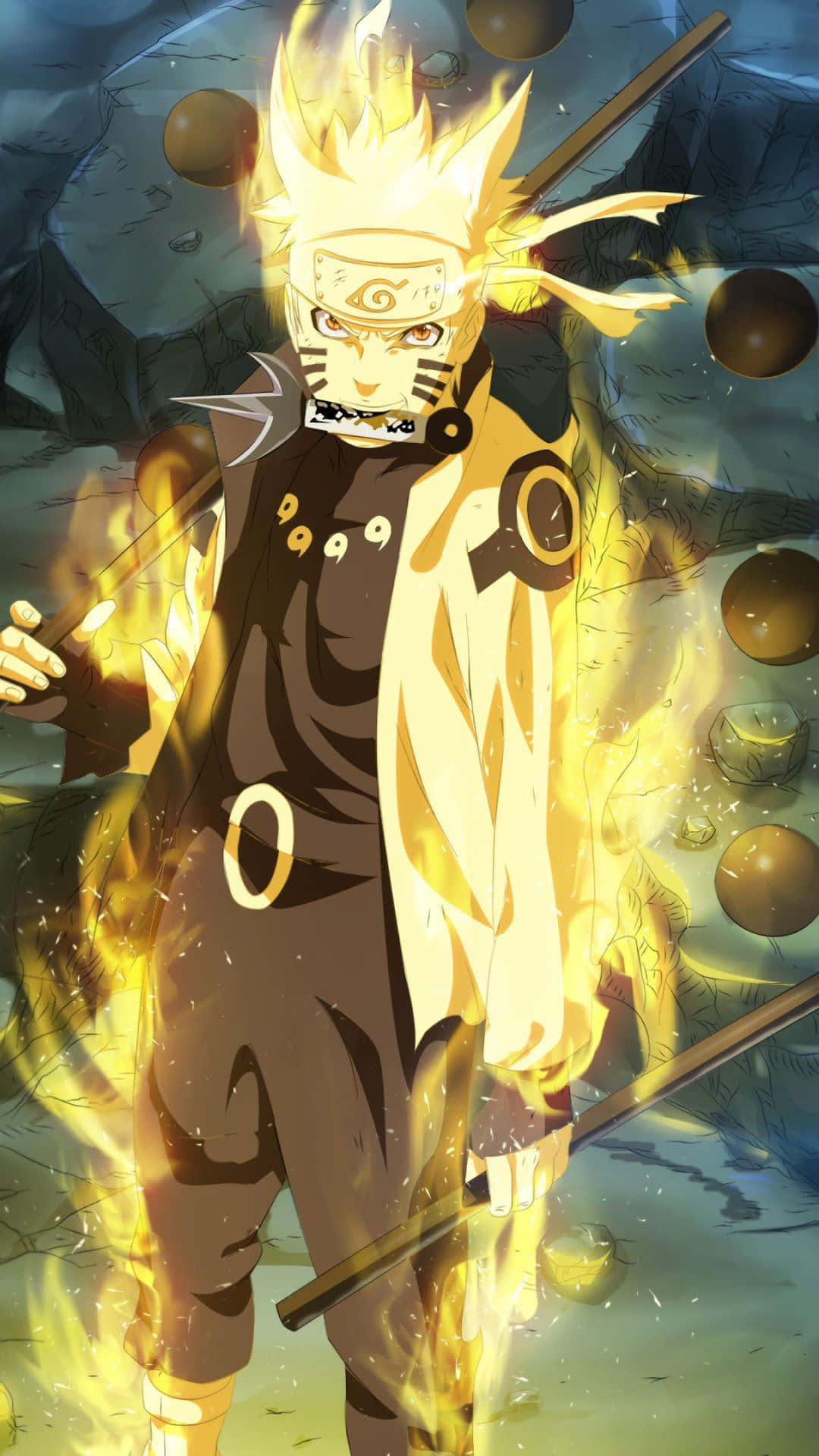 Actionfyldt Naruto-baggrund til din telefon Wallpapers