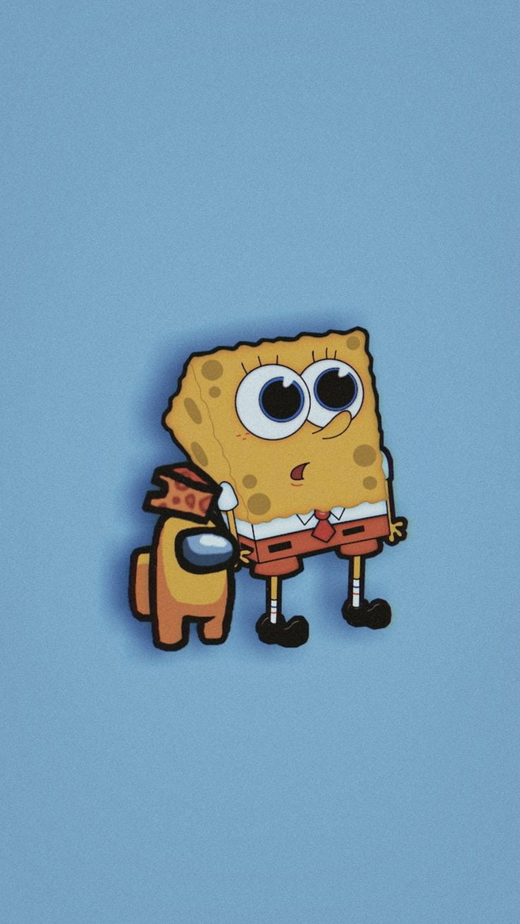 Æstetisk Among US med SvampeBob Wallpapers