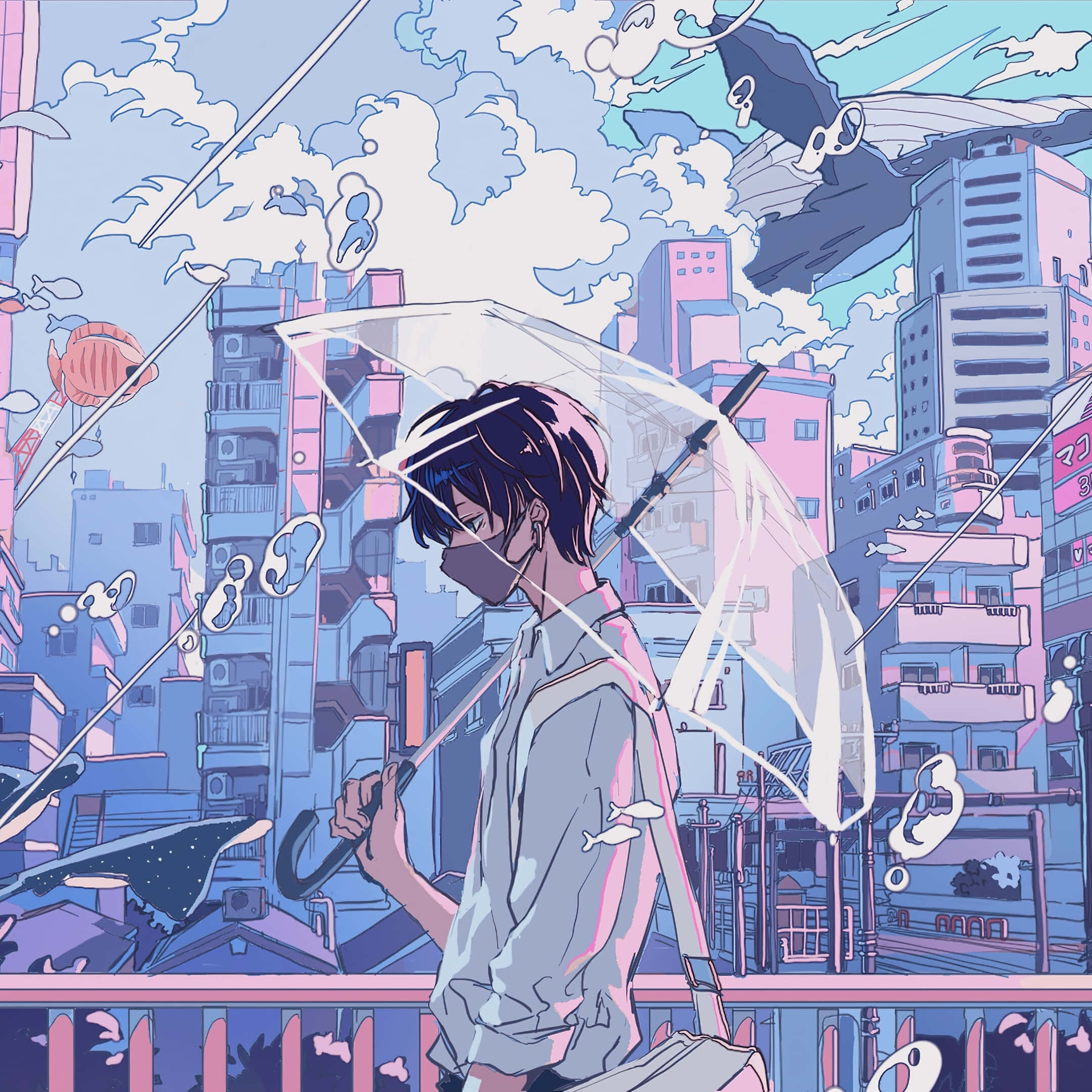 Æstetisk anime-dreng som profilbillede Wallpapers