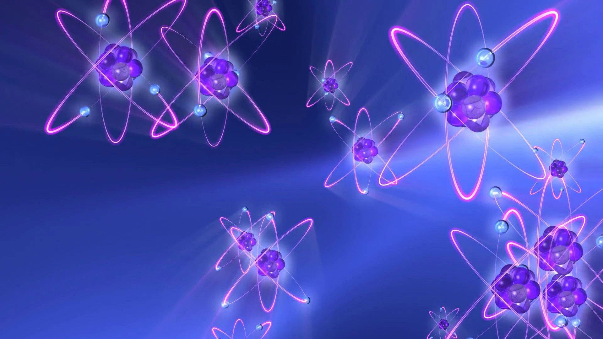 Æstetisk atomstruktur af videnskab Wallpapers