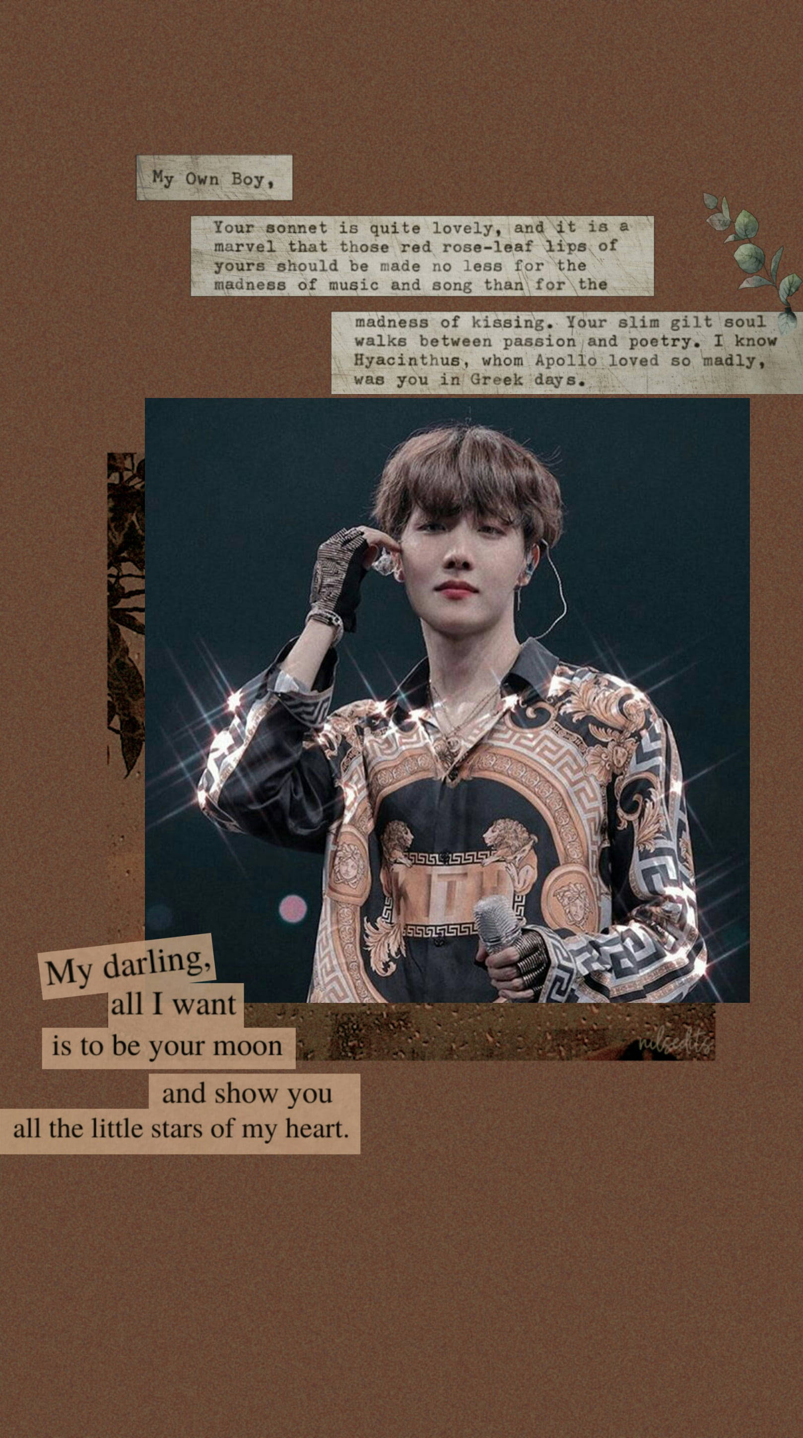 Æstetisk brun BTS J-Hope Wallpapers