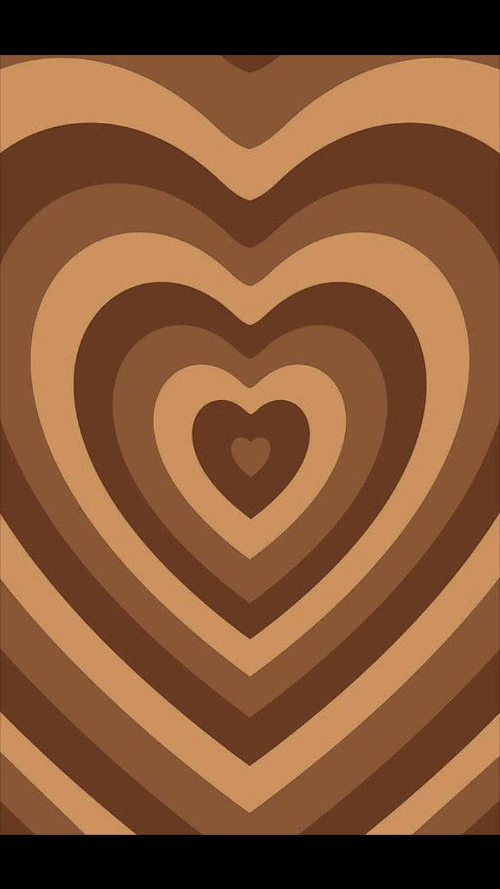 Æstetisk brunt hjerte Wallpapers
