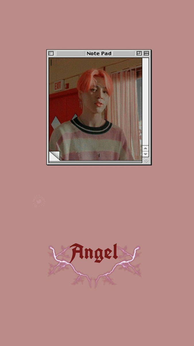 Æstetisk BTS Jimin på notesblok Wallpapers