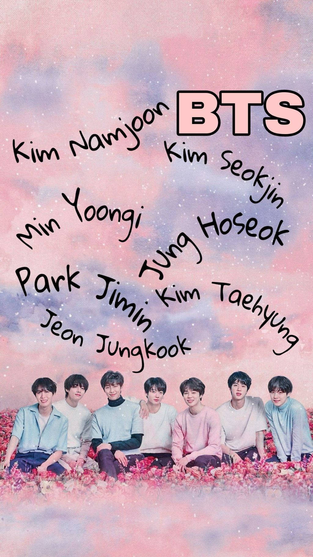 Æstetisk BTS på roser Wallpapers