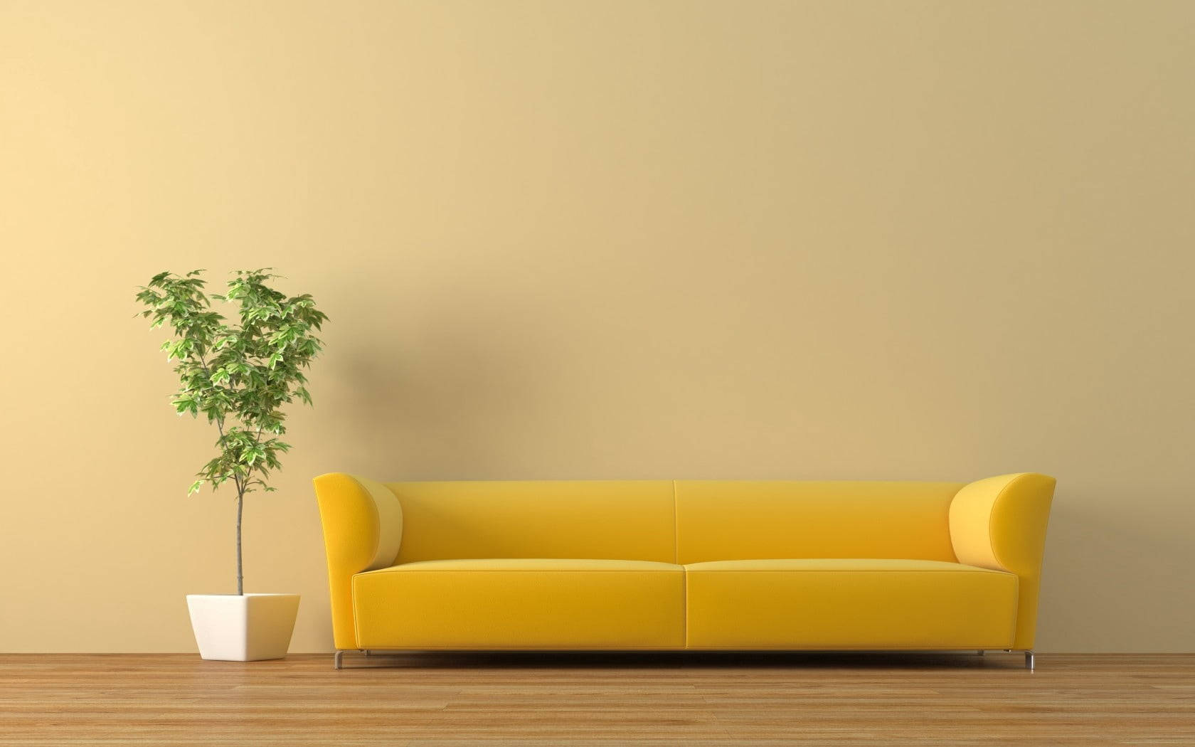 Æstetisk hjem med beige stue Wallpapers