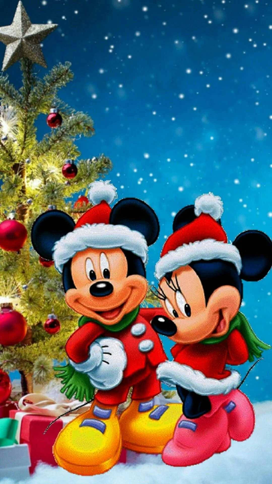 Æstetisk julebaggrund til iPhone Wallpapers
