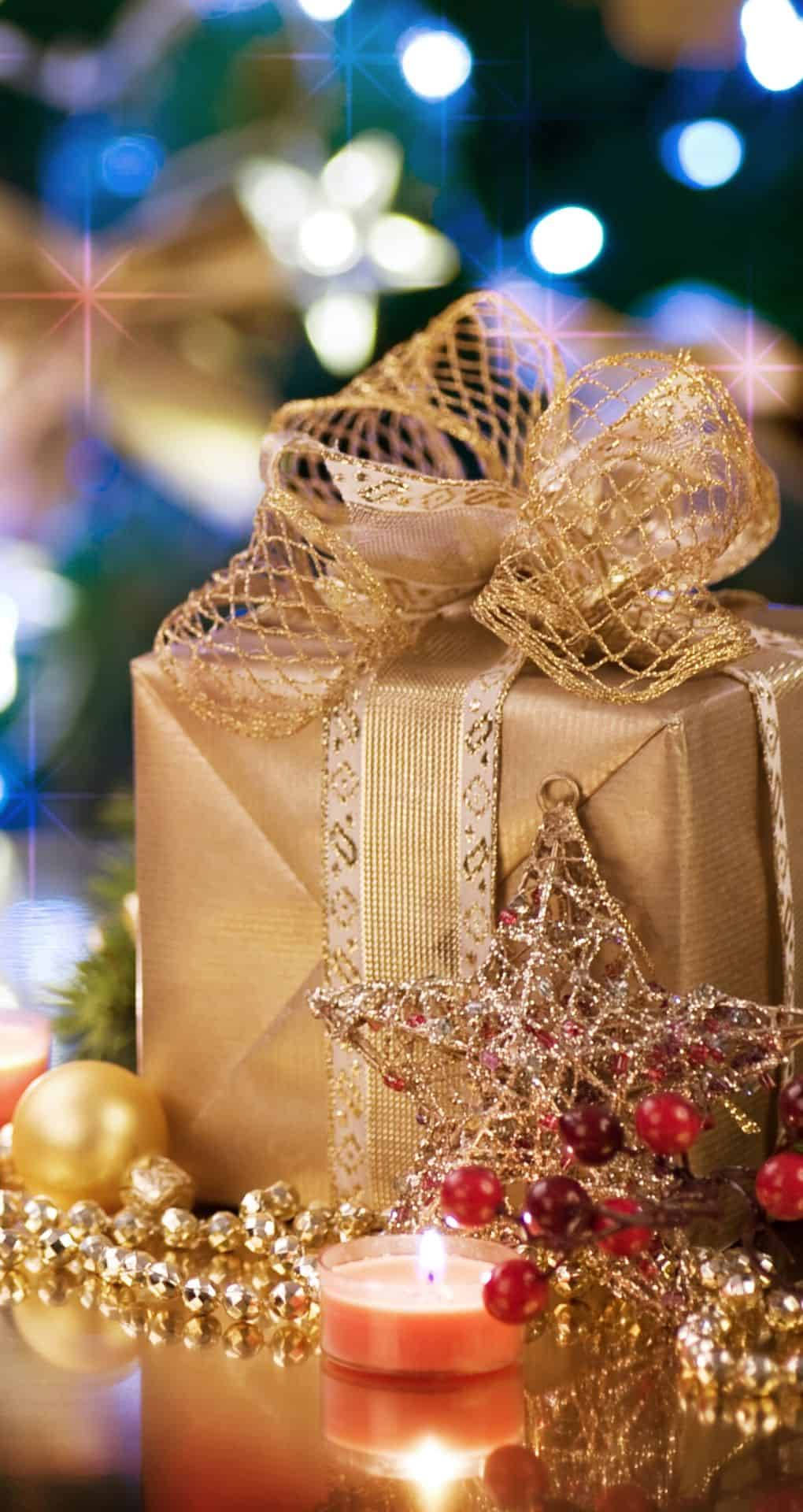 Æstetisk julebaggrund til iPhone Wallpapers