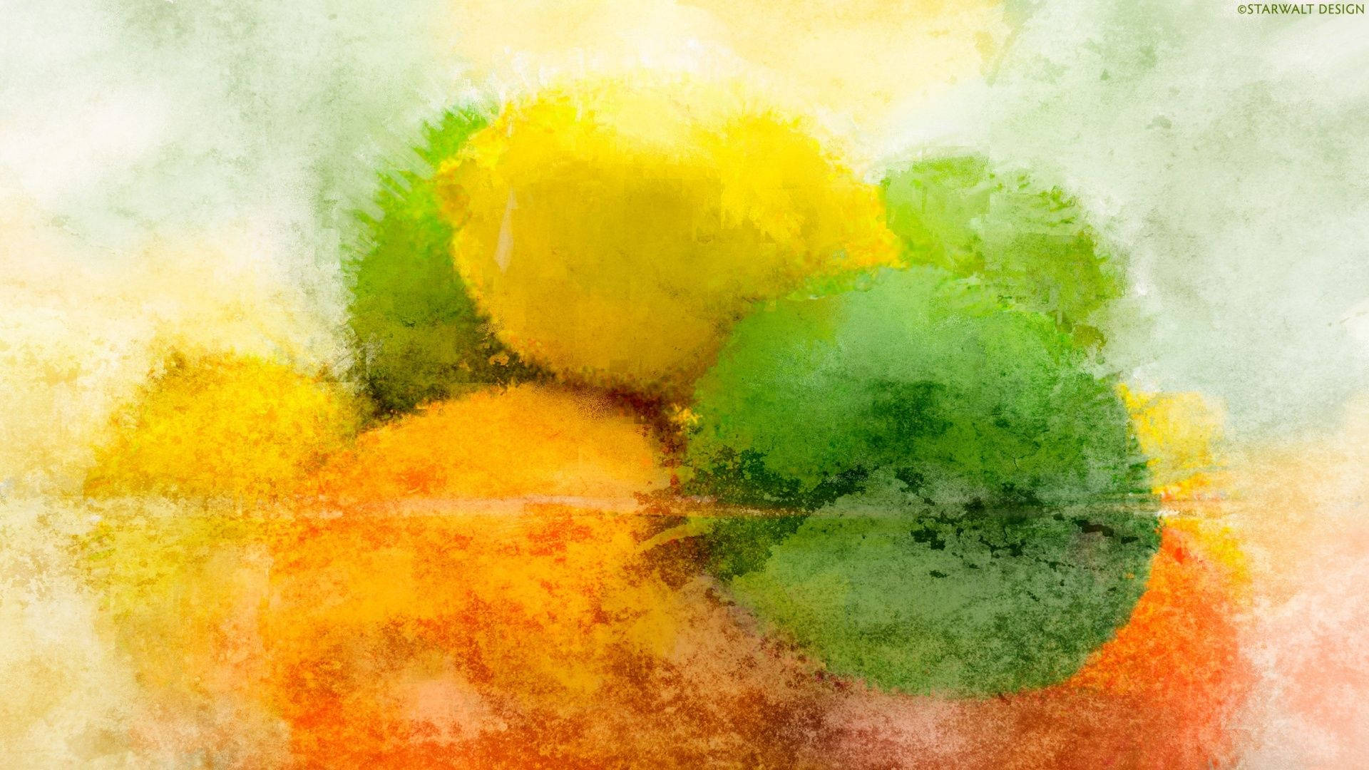 Æstetisk kunst med citrusfrugter Wallpapers