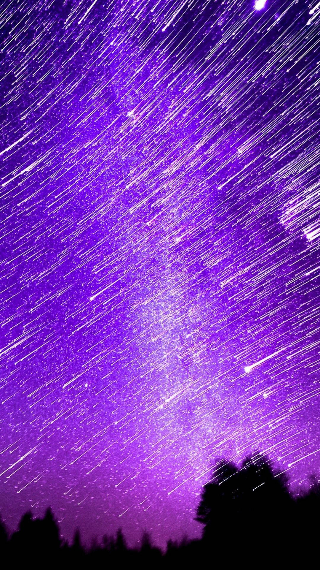 Æstetisk Leonid-meteorsværm til iPhone Wallpapers
