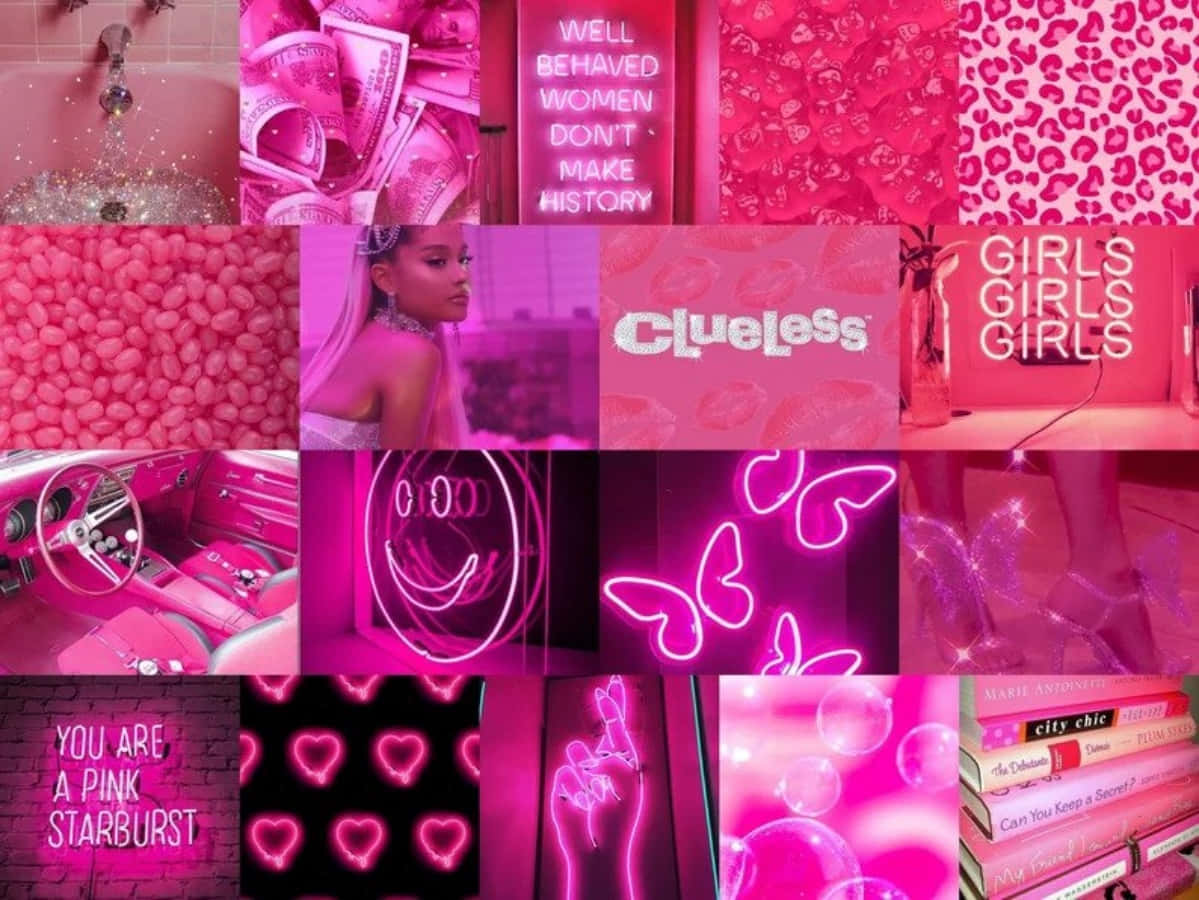 Æstetisk lyserød neon Wallpapers