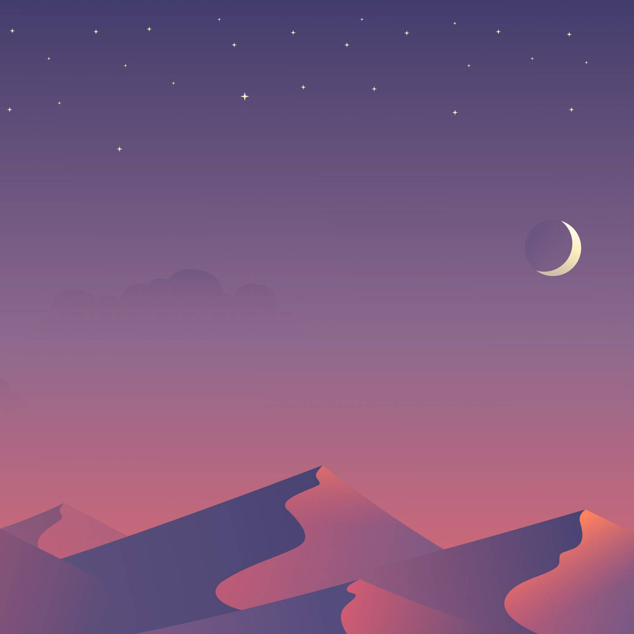 Æstetisk minimalistisk iPad-ørken Wallpapers