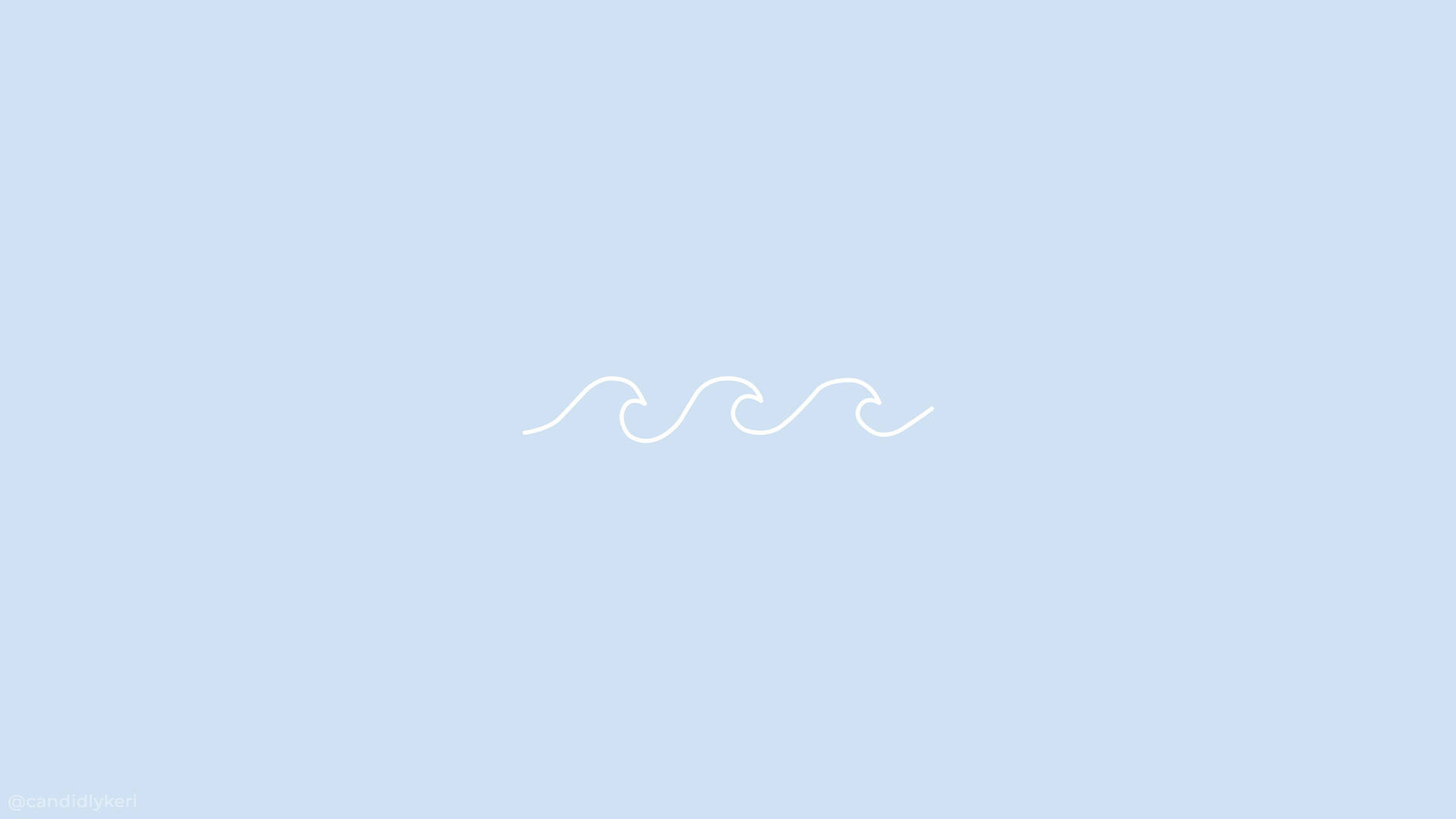 Æstetisk minimalistisk hav-bølge til MacBook — Æstetisk macbook Wallpapers