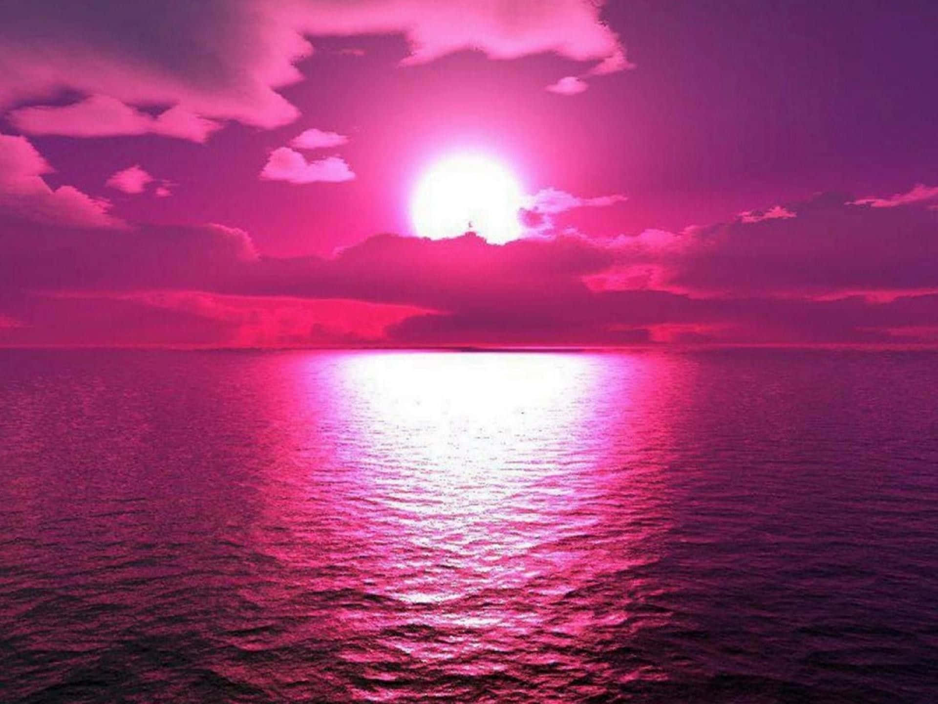 Æstetisk mørk pink havnedgang Wallpapers