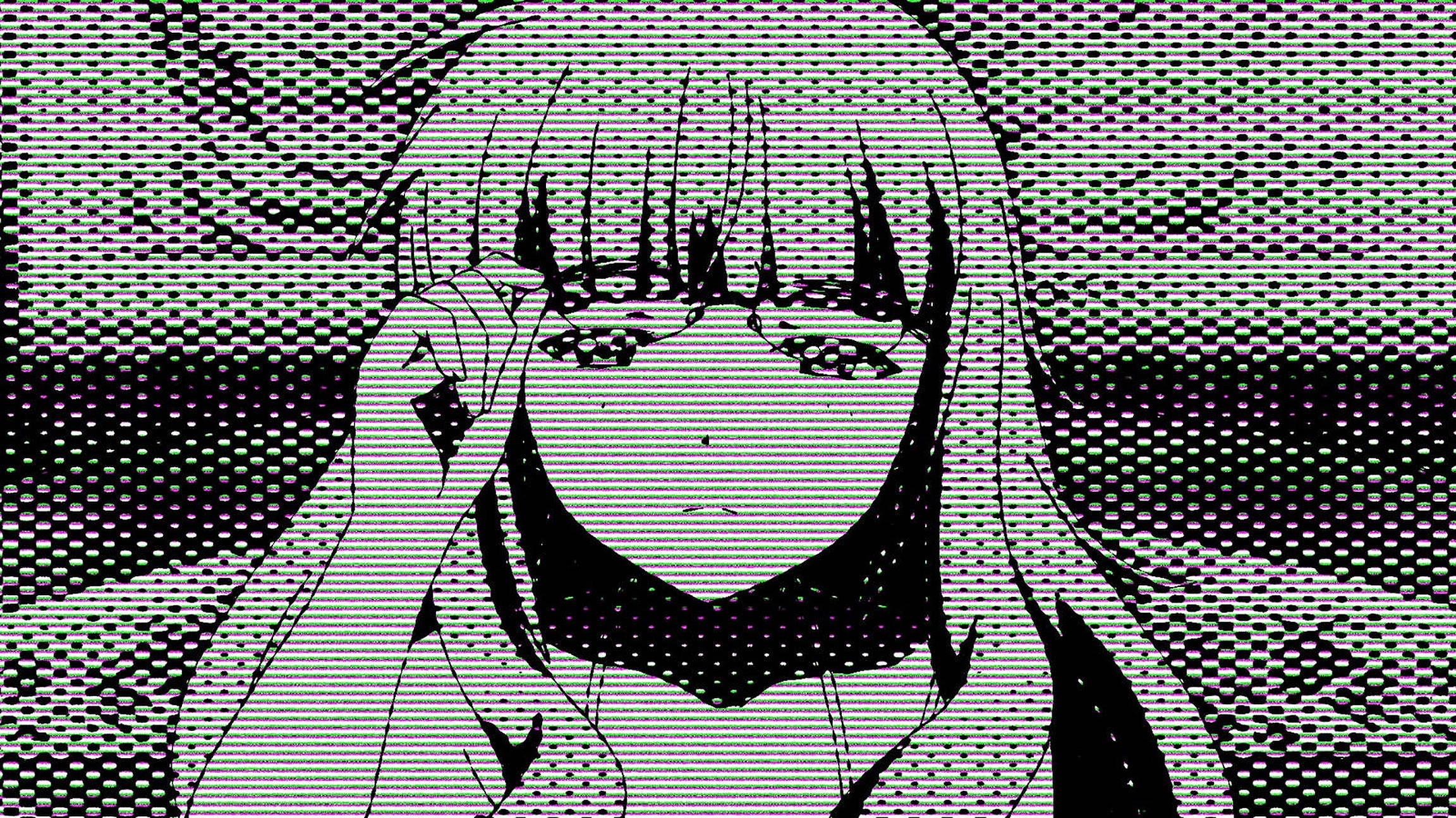 Æstetisk pige glitch Wallpapers