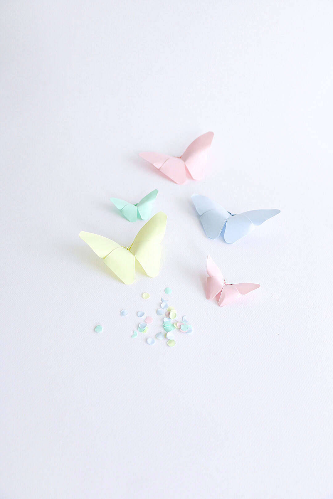 Æstetisk sommerfugleorigami Wallpapers