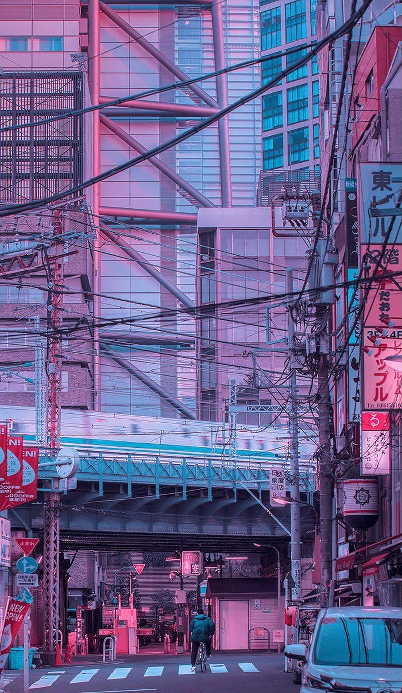 Æstetisk Tokyo-gade iPhone Wallpapers