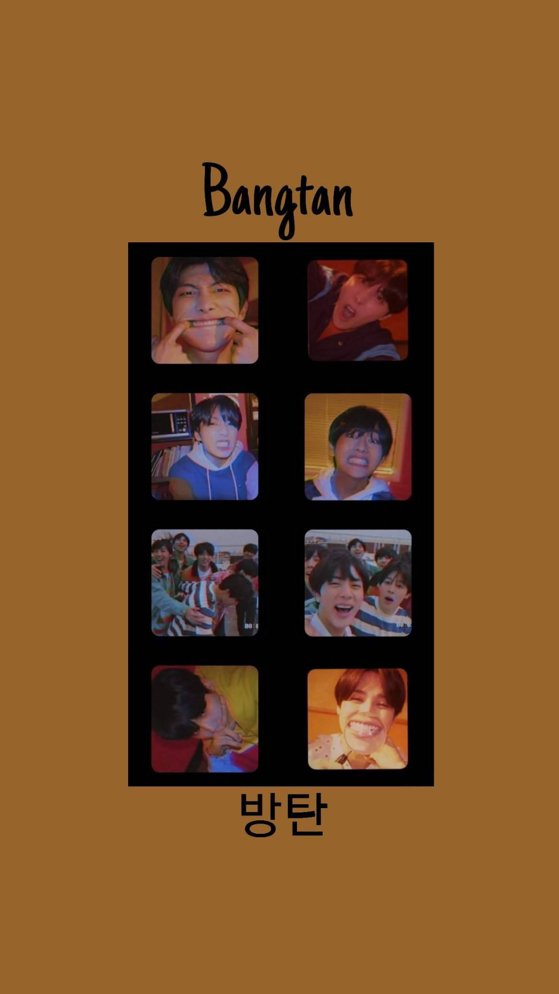 Æstetiske BTS skøre ansigter Wallpapers