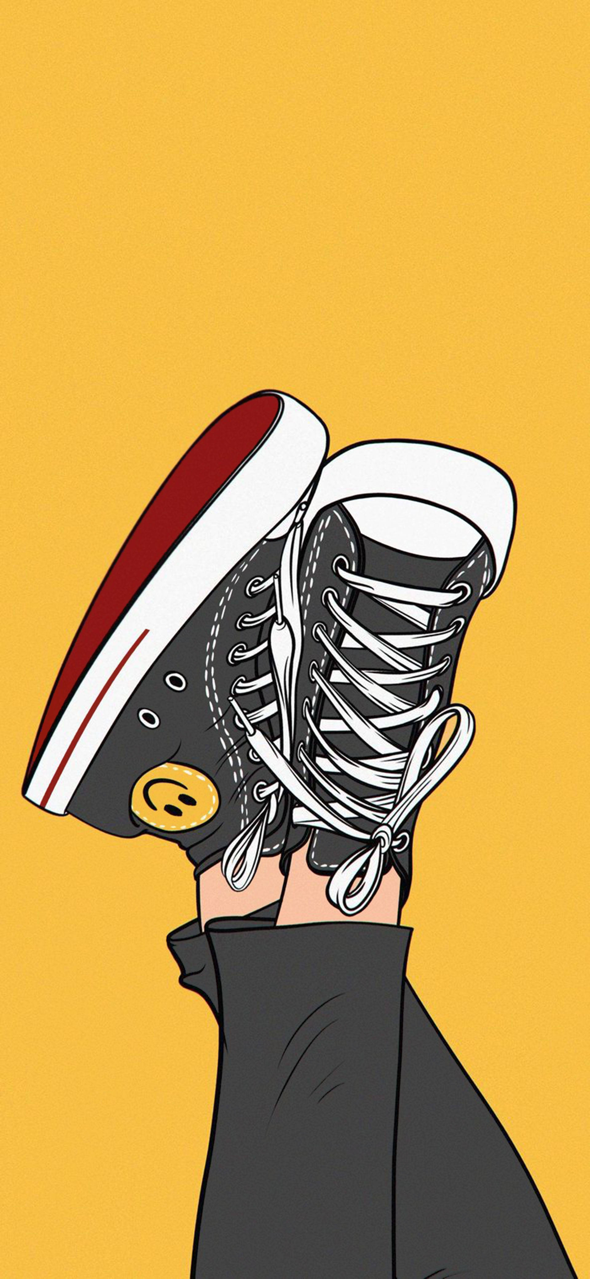 Æstetiske drenge sneakers Wallpapers
