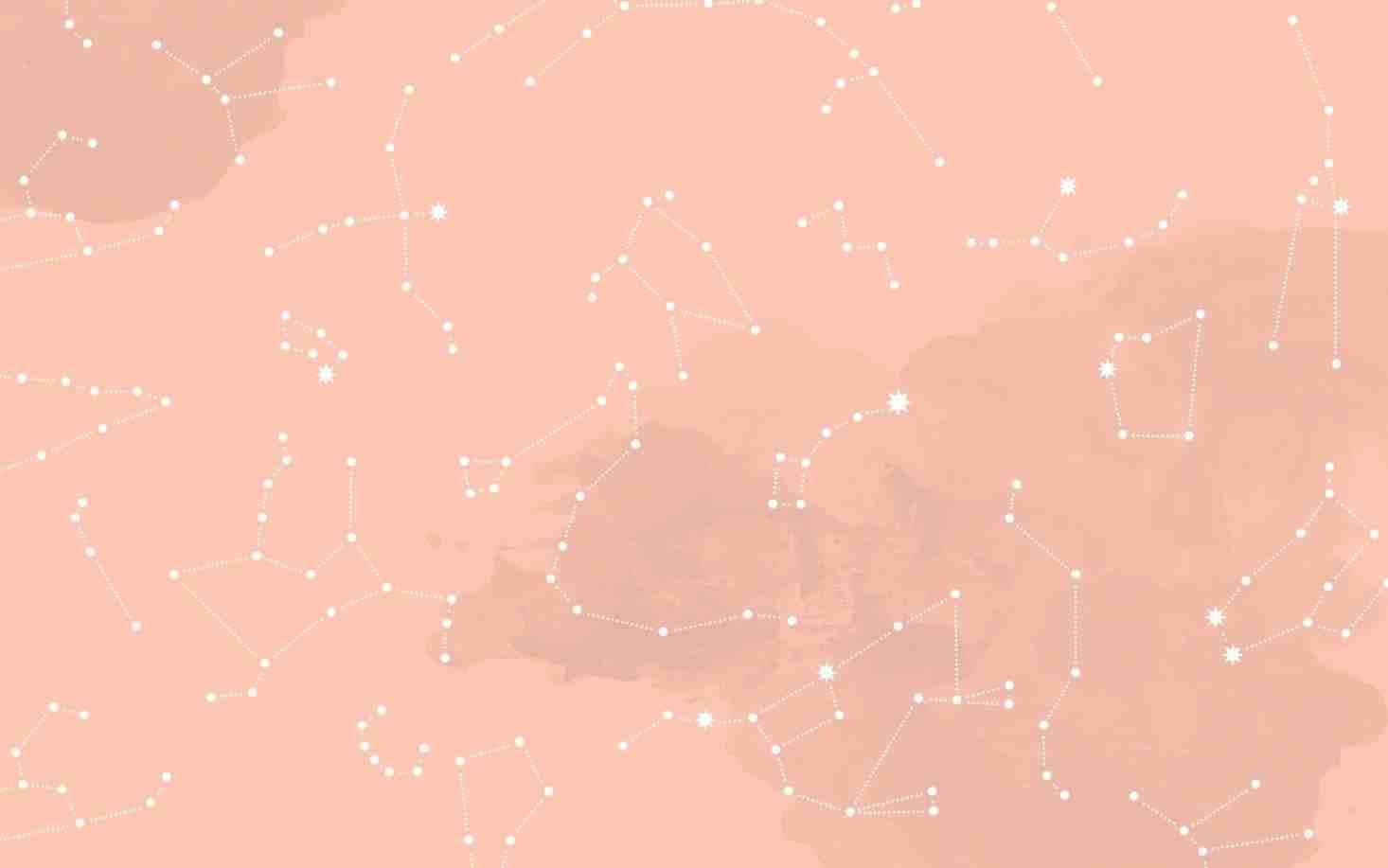 Æstetiske ferskenrosa stjernebilleder Wallpapers