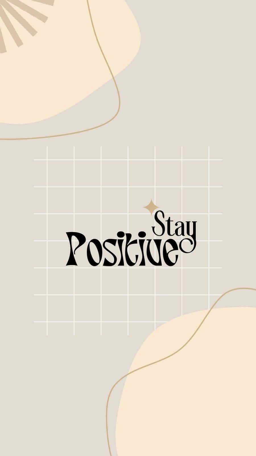 Æstetiske Stay Positive Billeder Wallpapers