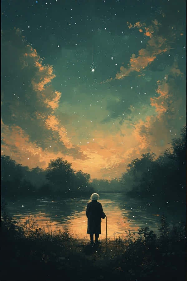 Aftenstille søspejlinger 4K Wallpapers