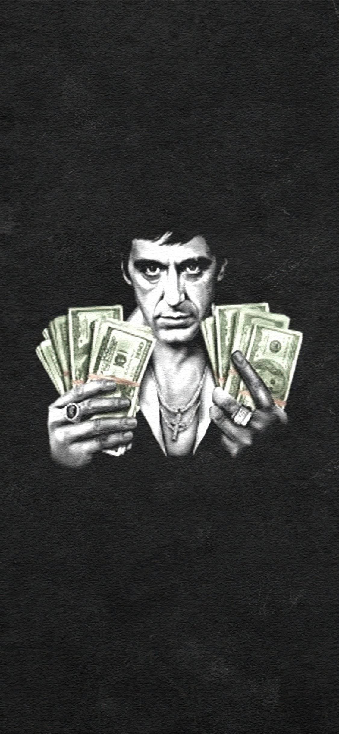 Al Pacino Scarface bundt sedler Wallpapers