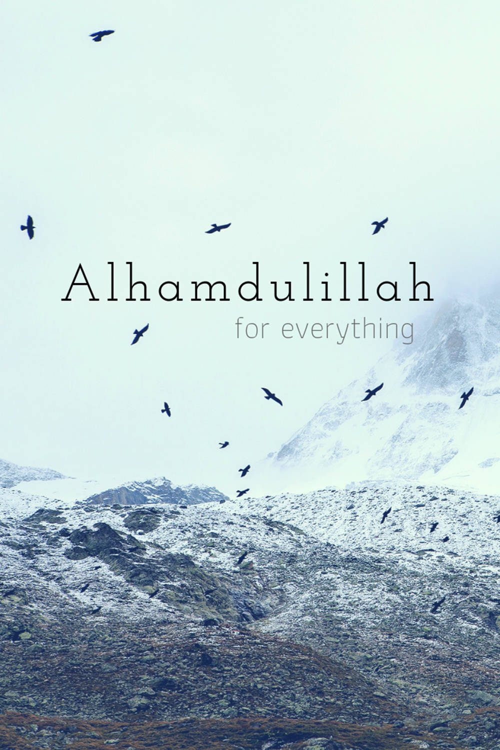 Alhamdulillah Fugle Og Bjerge Wallpapers