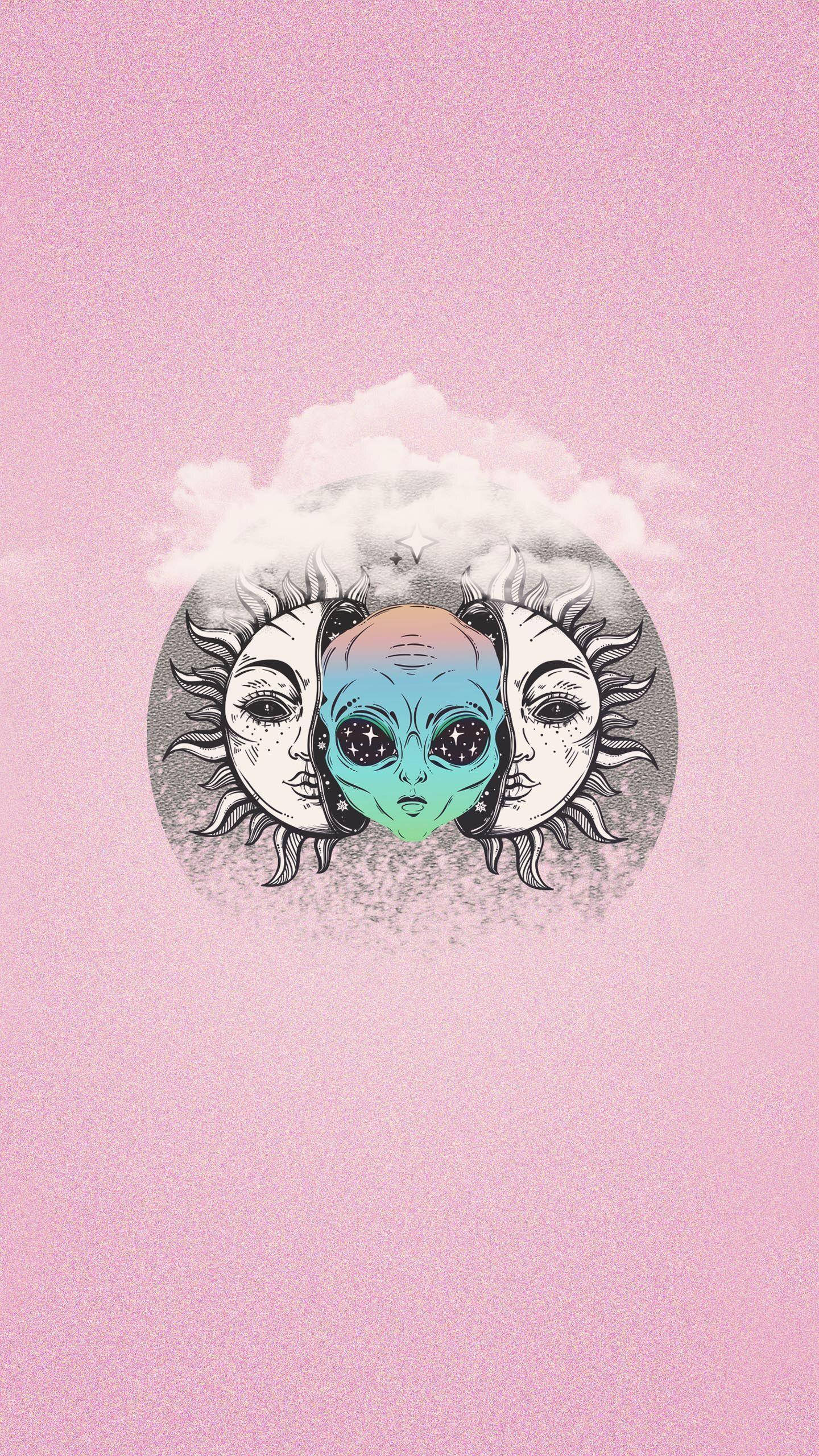 Alien Sol Trippy Æstetik Wallpapers