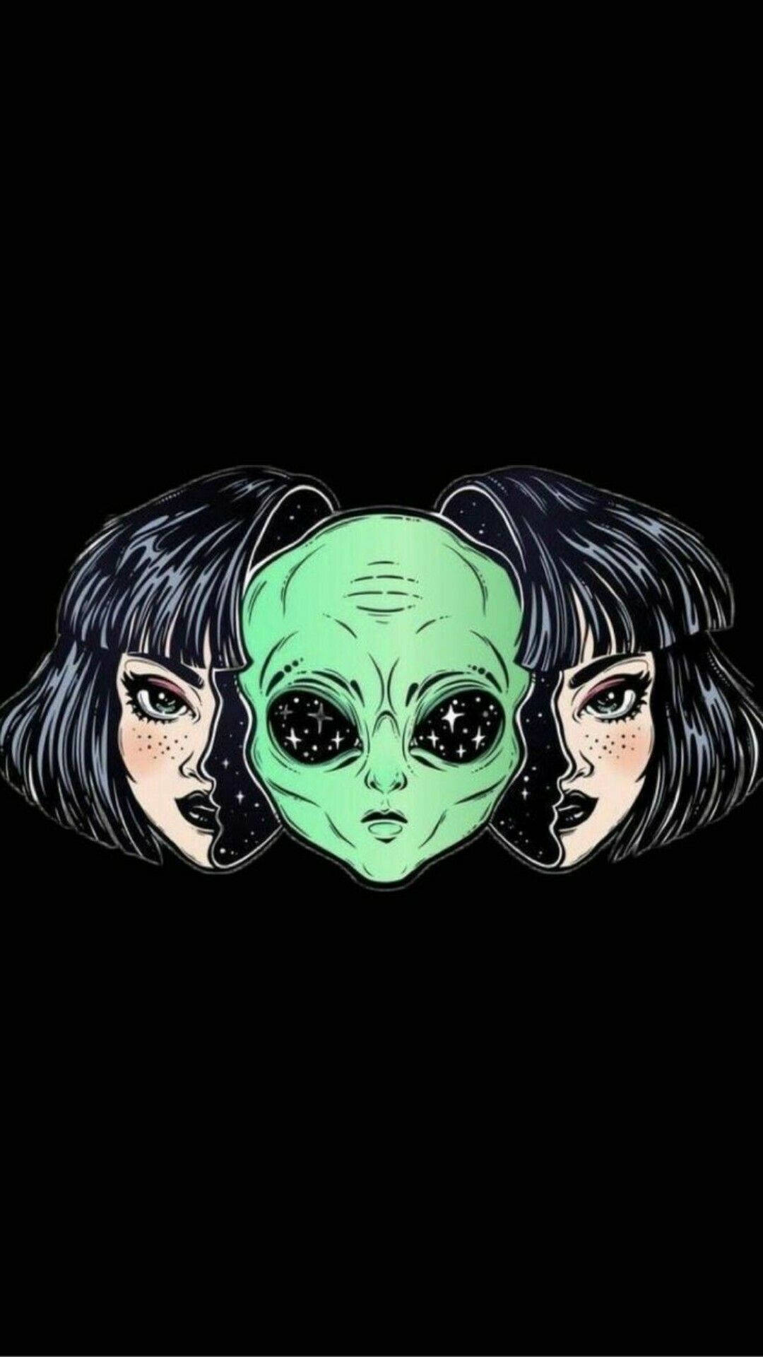 Alienpige Trippy Æstetik Wallpapers