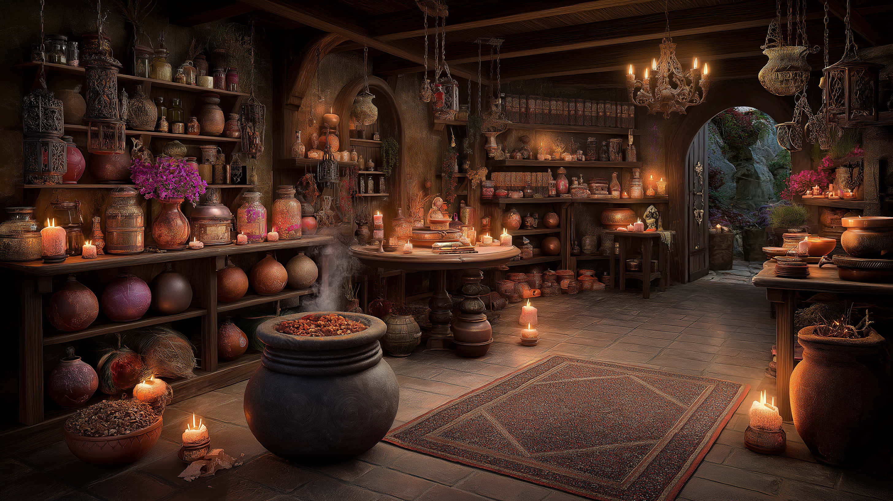 Alkemistens Lysende Laboratorium Wallpapers