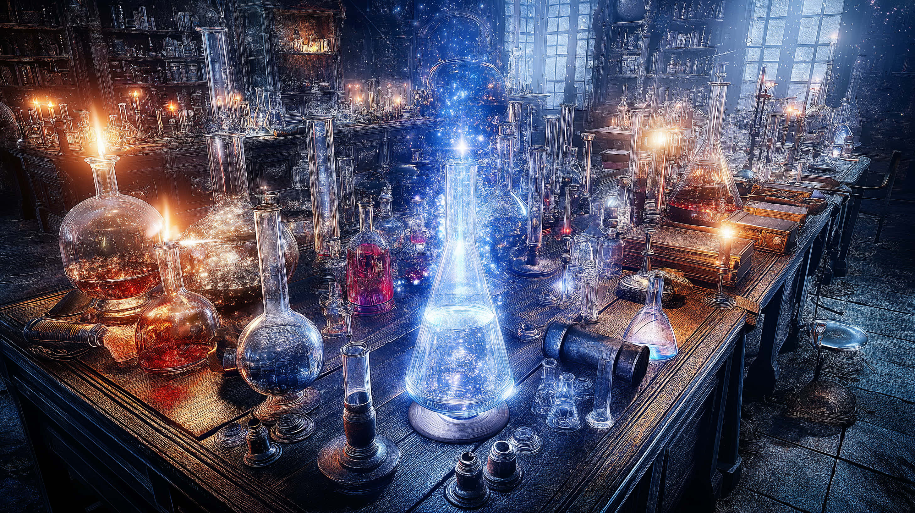 Alkymistens Lysende Laboratorium Wallpapers