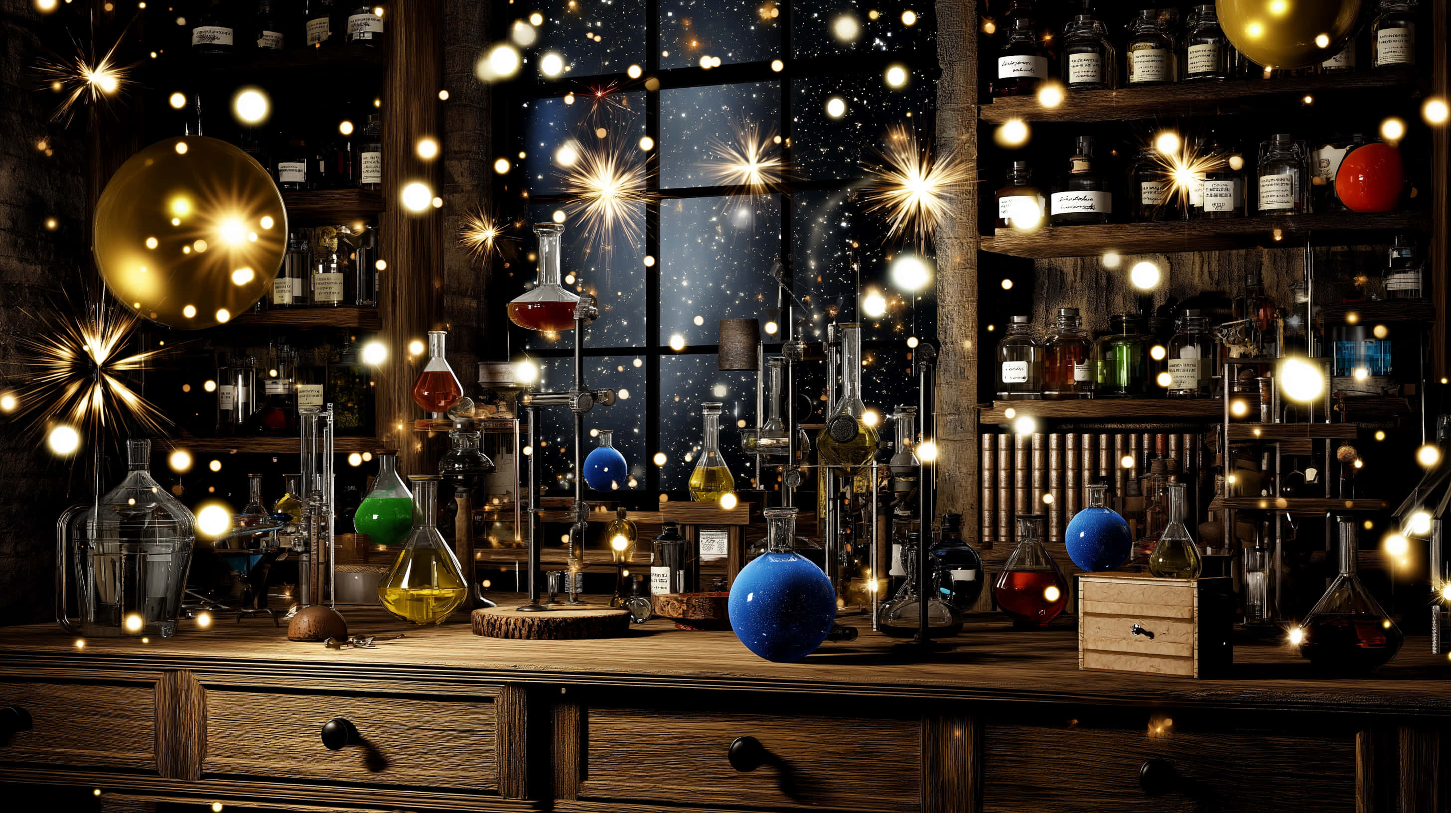 Alkymistens Lysende Laboratorium Wallpapers