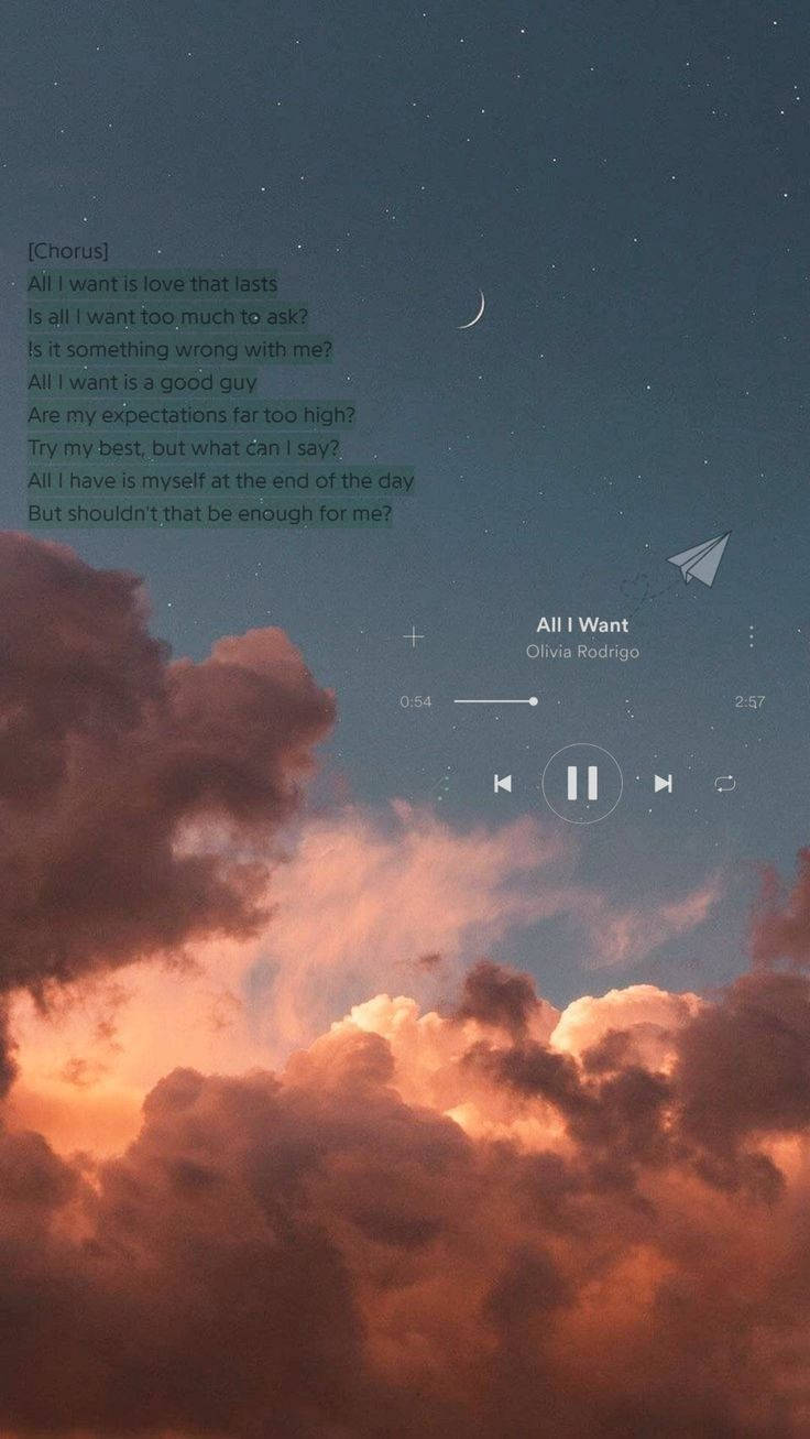 All I Want musikæstetik Wallpapers