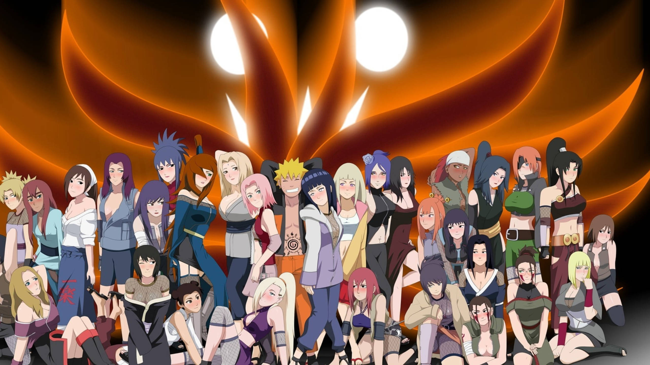 Alle Naruto-pigekarakterer Wallpapers