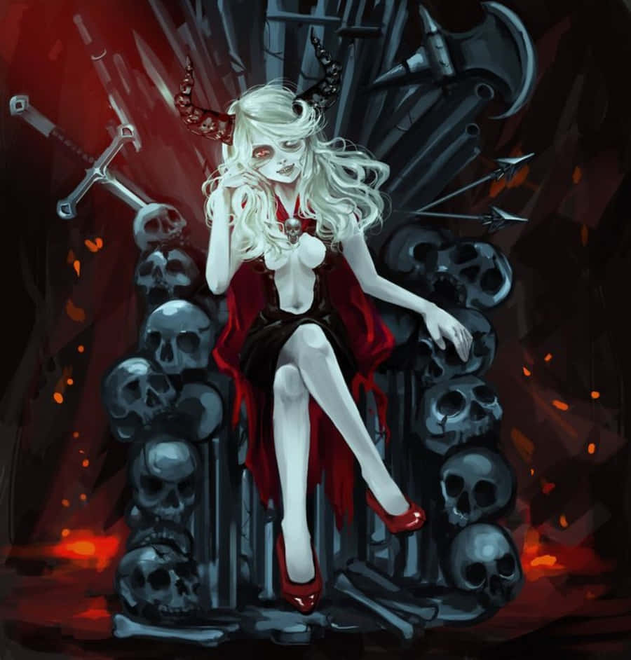 Alle onde ønsker samles i anime-dæmonen Wallpapers