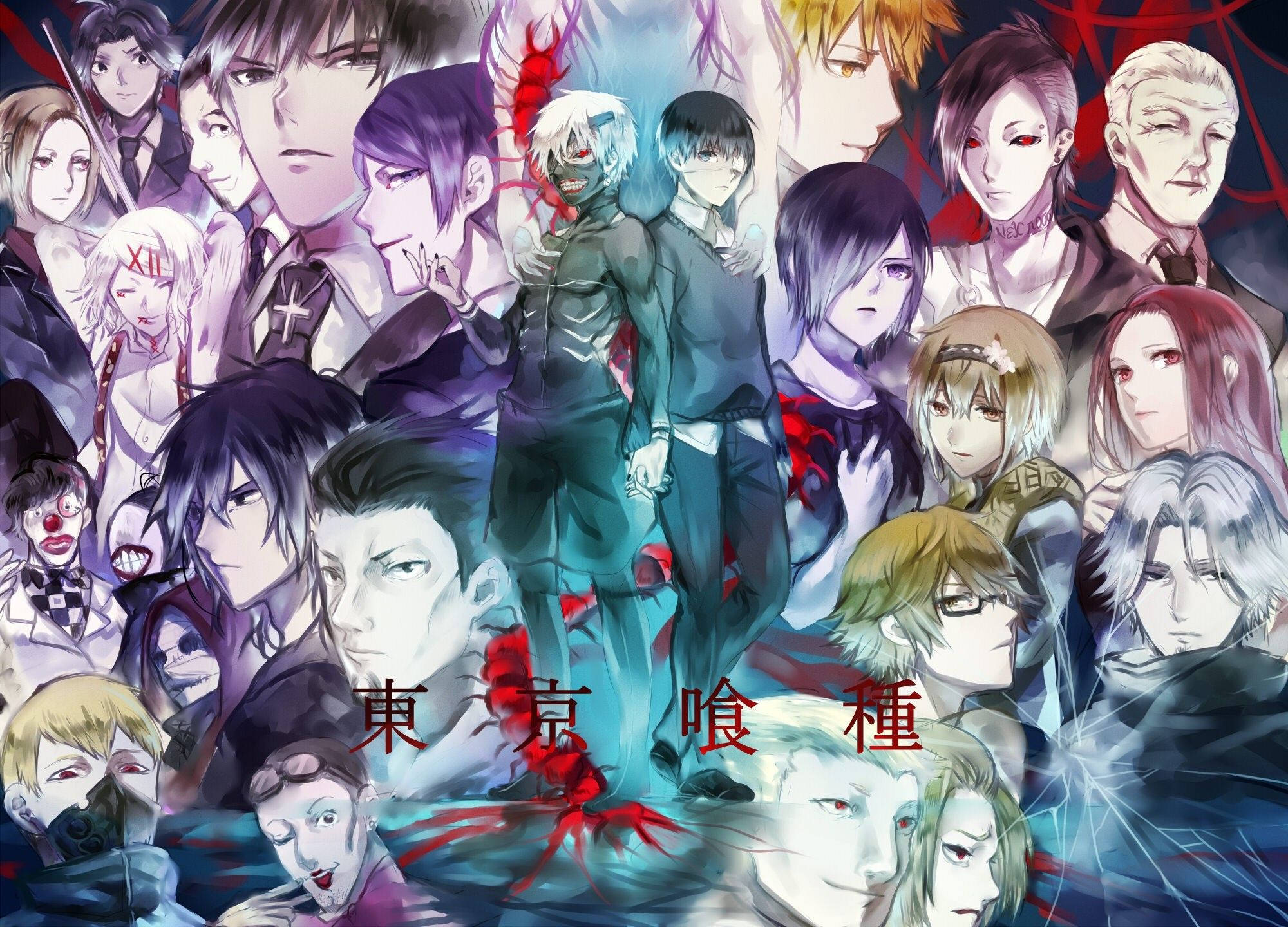 Alle Tokyo Ghoul-karakterer Wallpapers